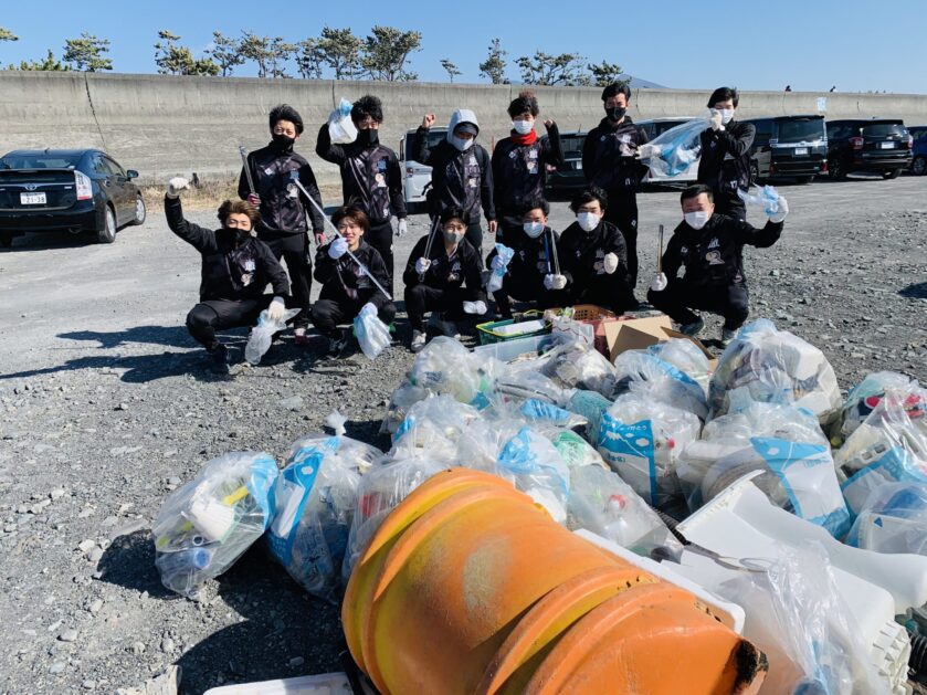 2/23(祝火)　富士市鈴川海岸清掃活動参加！